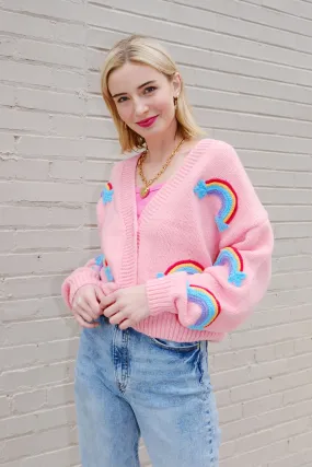 Follow Your Rainbow Puff Cardigan