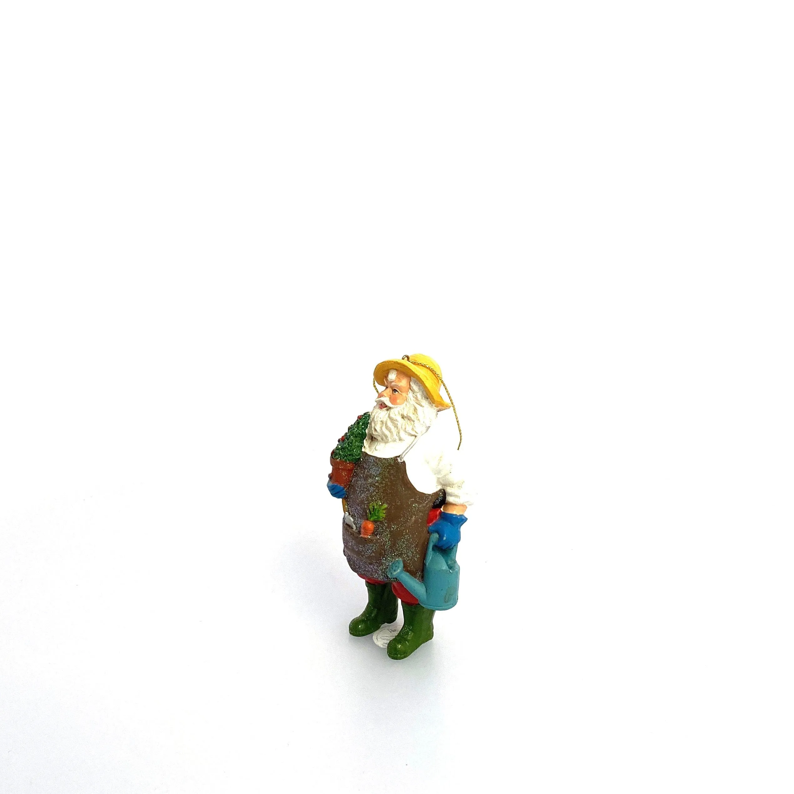 Gardening Santa Claus Christmas Tree Holiday Ornament
