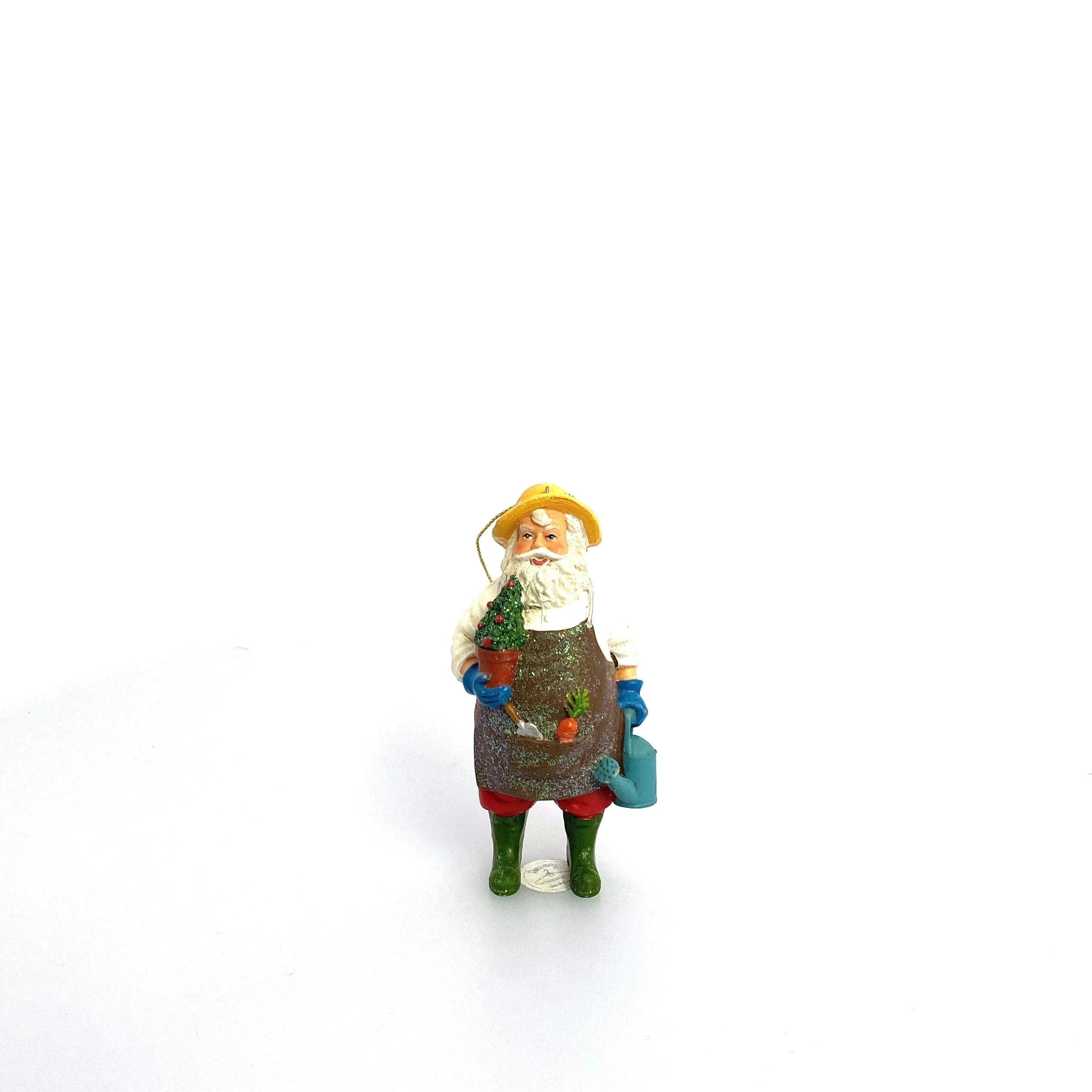 Gardening Santa Claus Christmas Tree Holiday Ornament