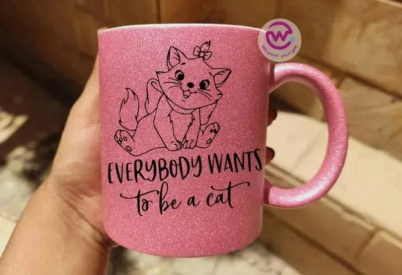 Glitter Mug - Cat Lovers