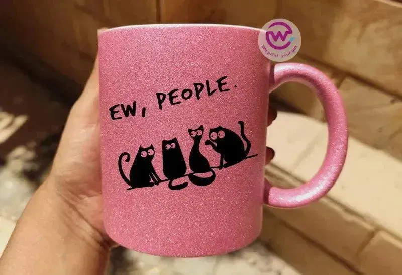 Glitter Mug - Cat Lovers