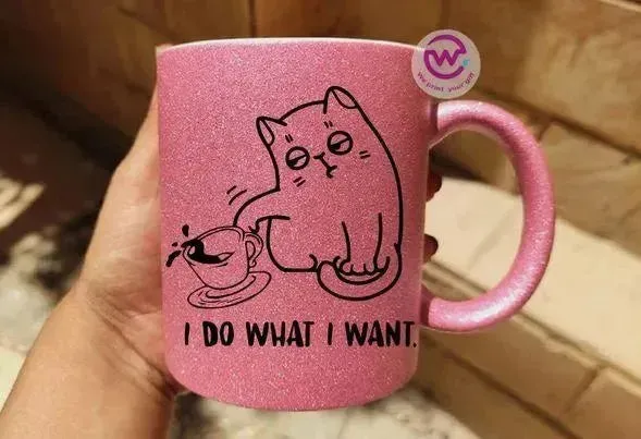 Glitter Mug - Cat Lovers