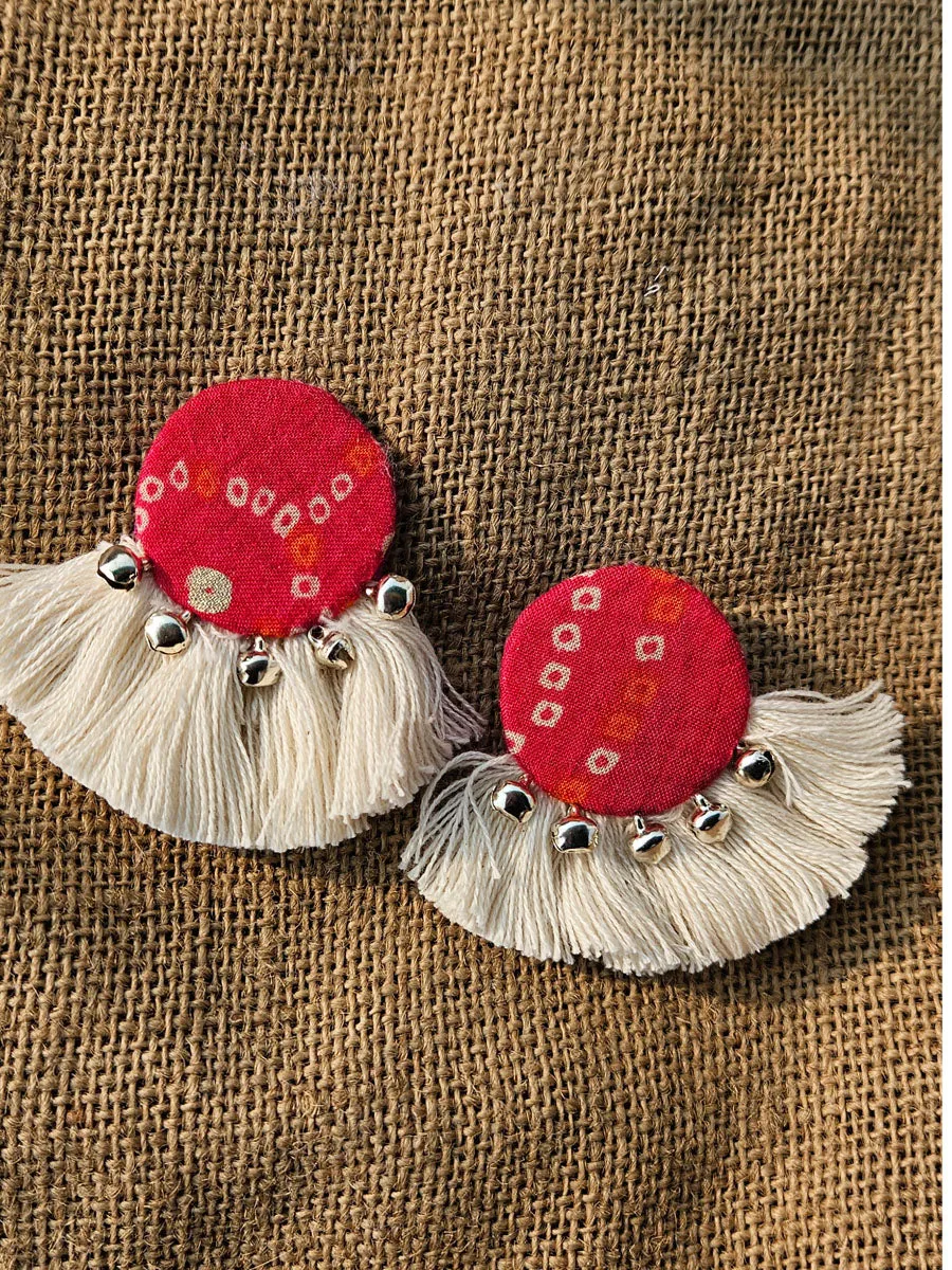 Indigo Tassel Earrings