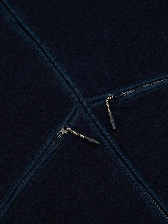 Kestin Dreghorn Fleece Midnight Blue Italian Wool