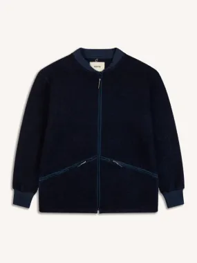 Kestin Dreghorn Fleece Midnight Blue Italian Wool