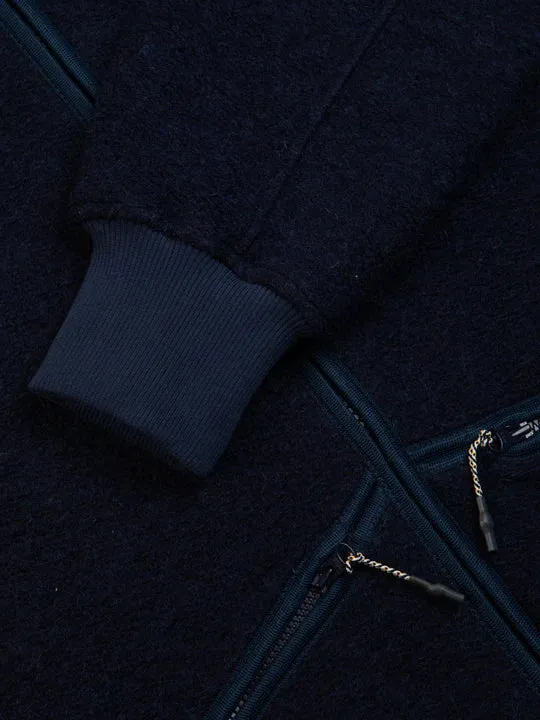 Kestin Dreghorn Fleece Midnight Blue Italian Wool