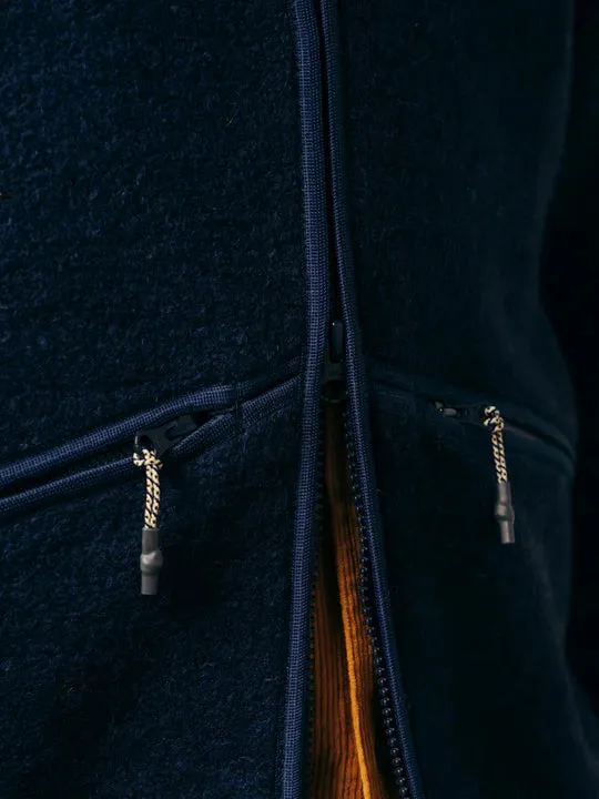 Kestin Dreghorn Fleece Midnight Blue Italian Wool