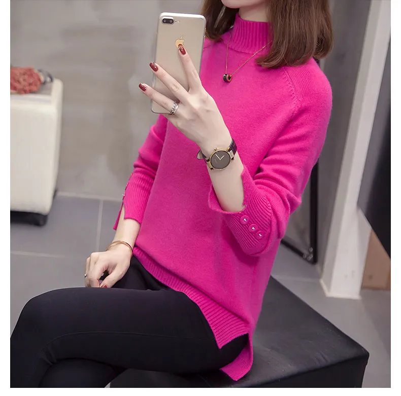 Leilana Plus Size Winter Turtleneck Sweater