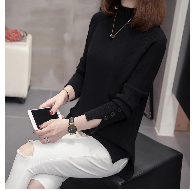 Leilana Plus Size Winter Turtleneck Sweater