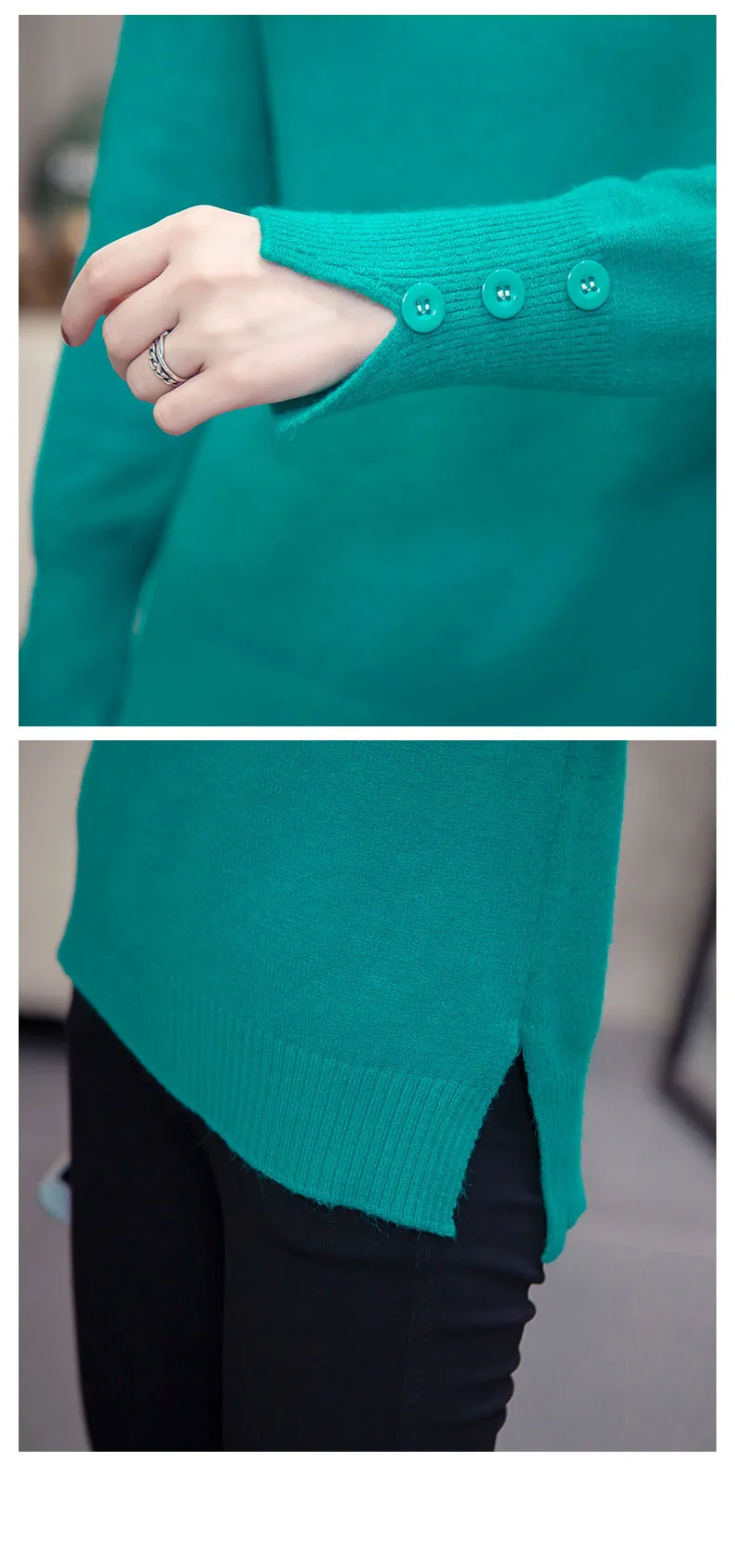 Leilana Plus Size Winter Turtleneck Sweater
