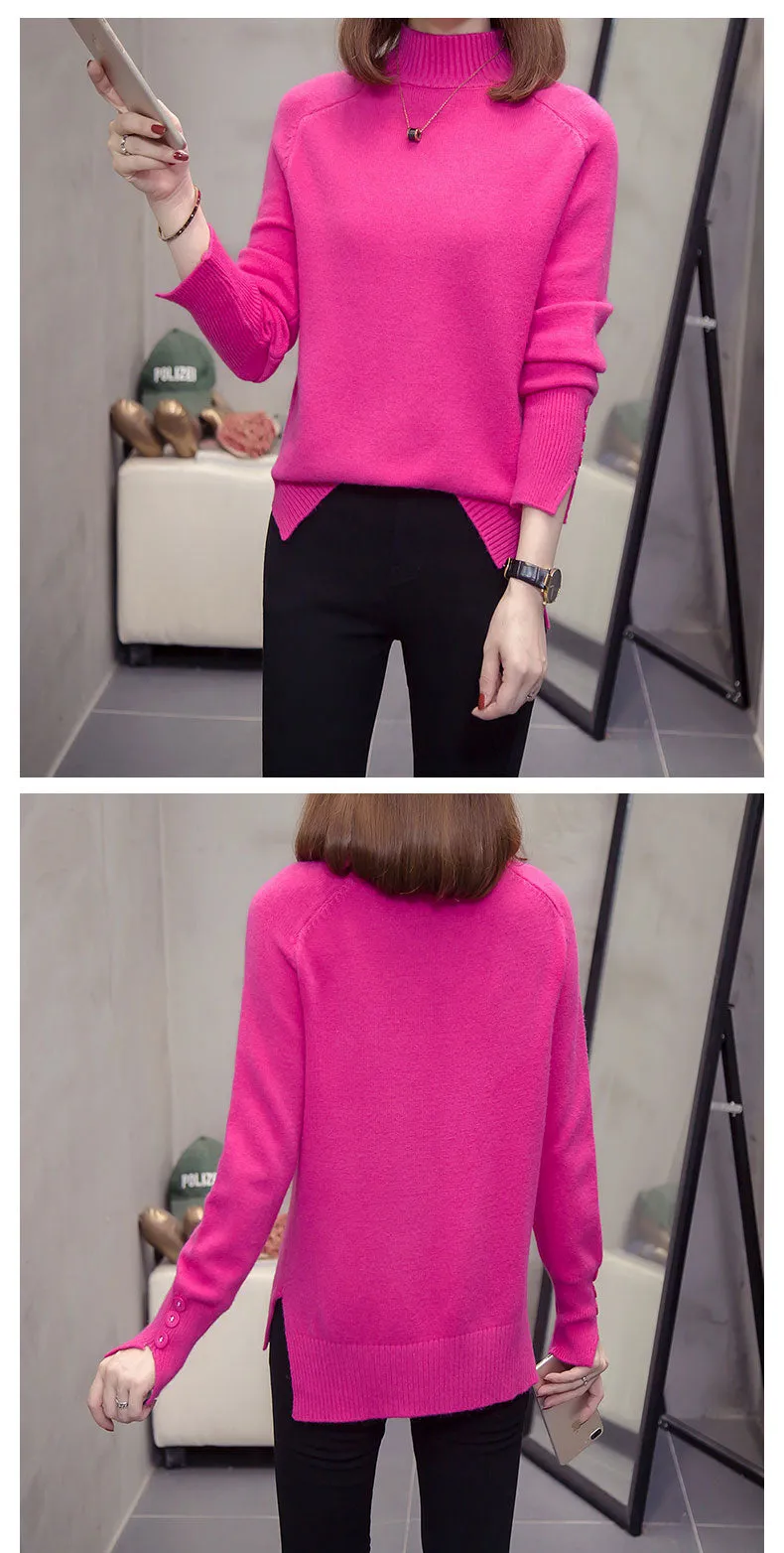Leilana Plus Size Winter Turtleneck Sweater