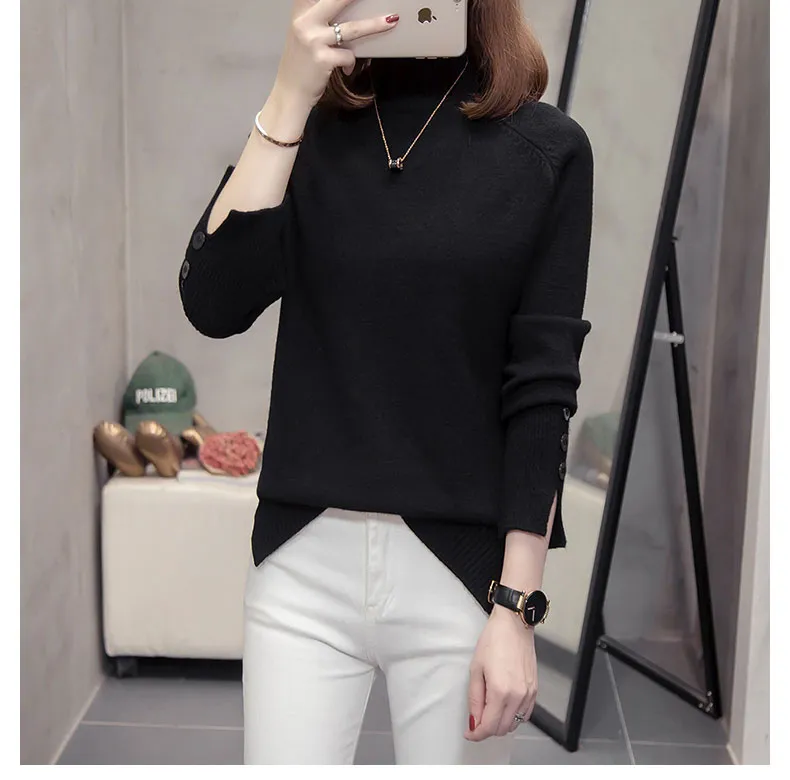 Leilana Plus Size Winter Turtleneck Sweater