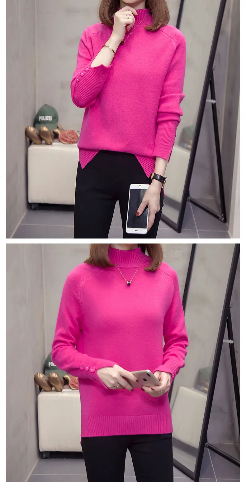 Leilana Plus Size Winter Turtleneck Sweater