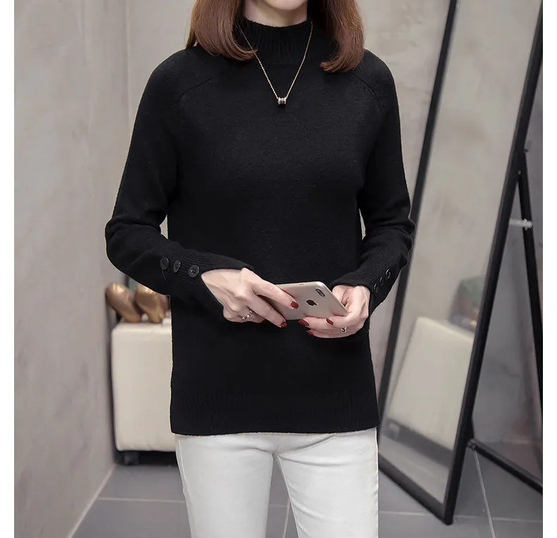 Leilana Plus Size Winter Turtleneck Sweater