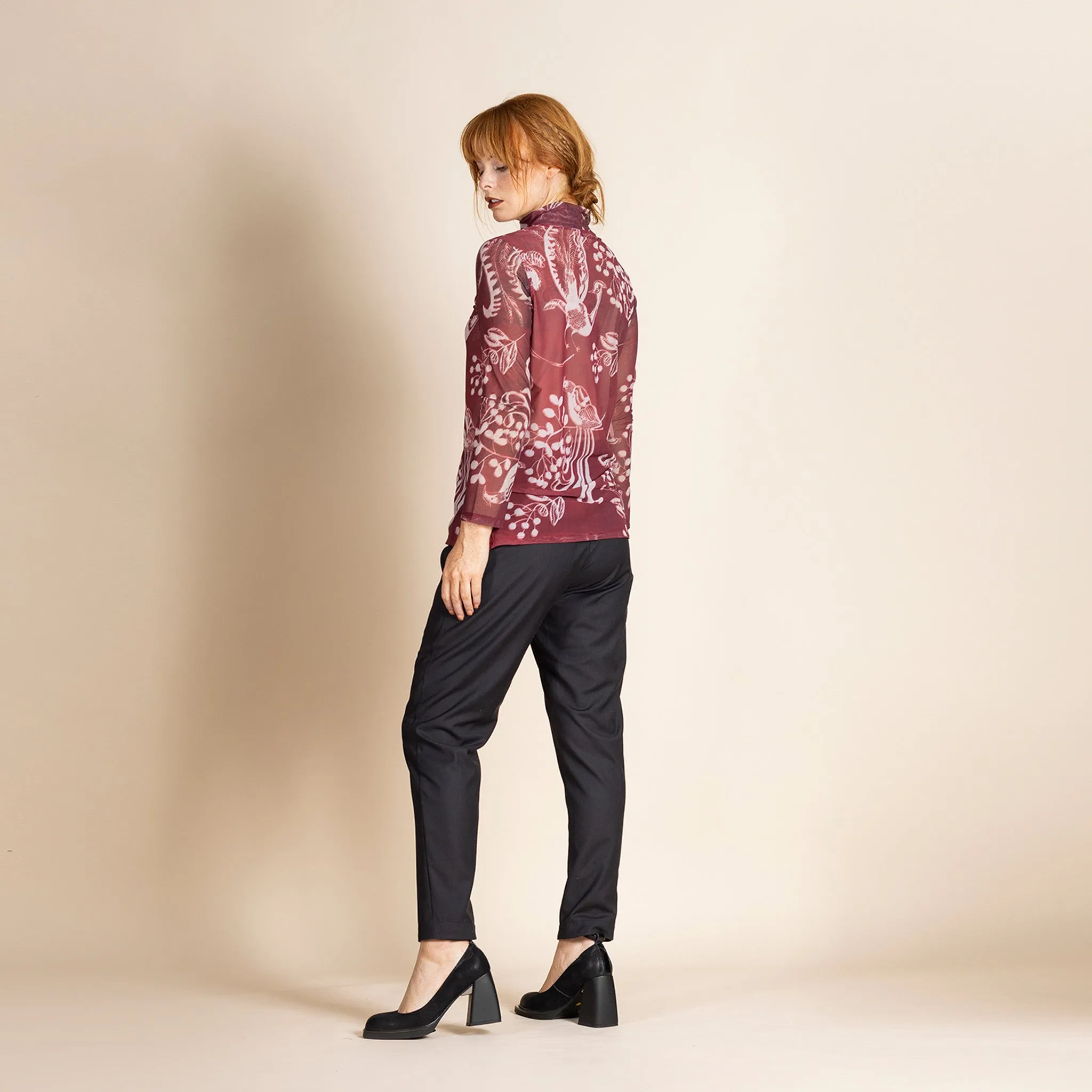 lyrebird tapestry hi crew tee
