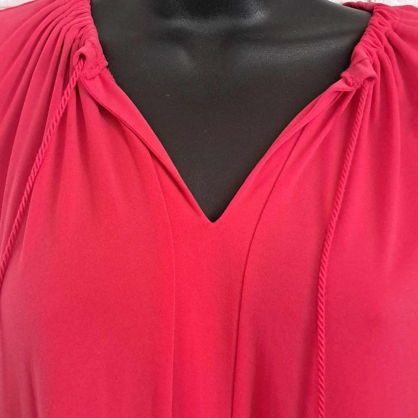MICHAEL Michael Kors Tassel Tie Sleeveless Shift Dress Deep Pink