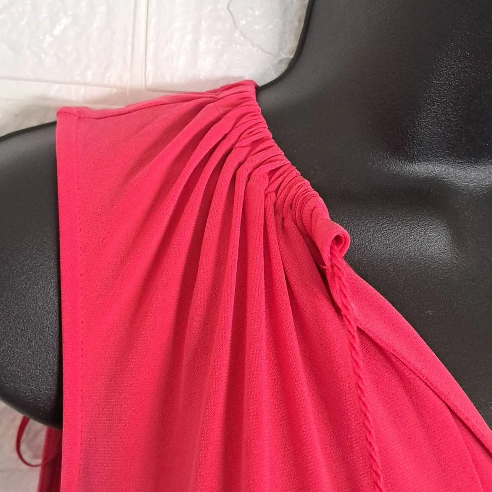 MICHAEL Michael Kors Tassel Tie Sleeveless Shift Dress Deep Pink