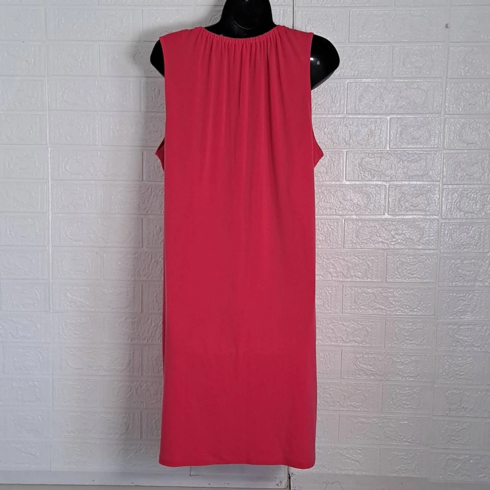 MICHAEL Michael Kors Tassel Tie Sleeveless Shift Dress Deep Pink