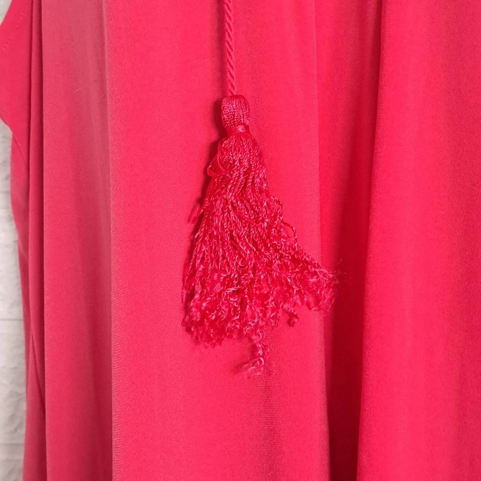 MICHAEL Michael Kors Tassel Tie Sleeveless Shift Dress Deep Pink