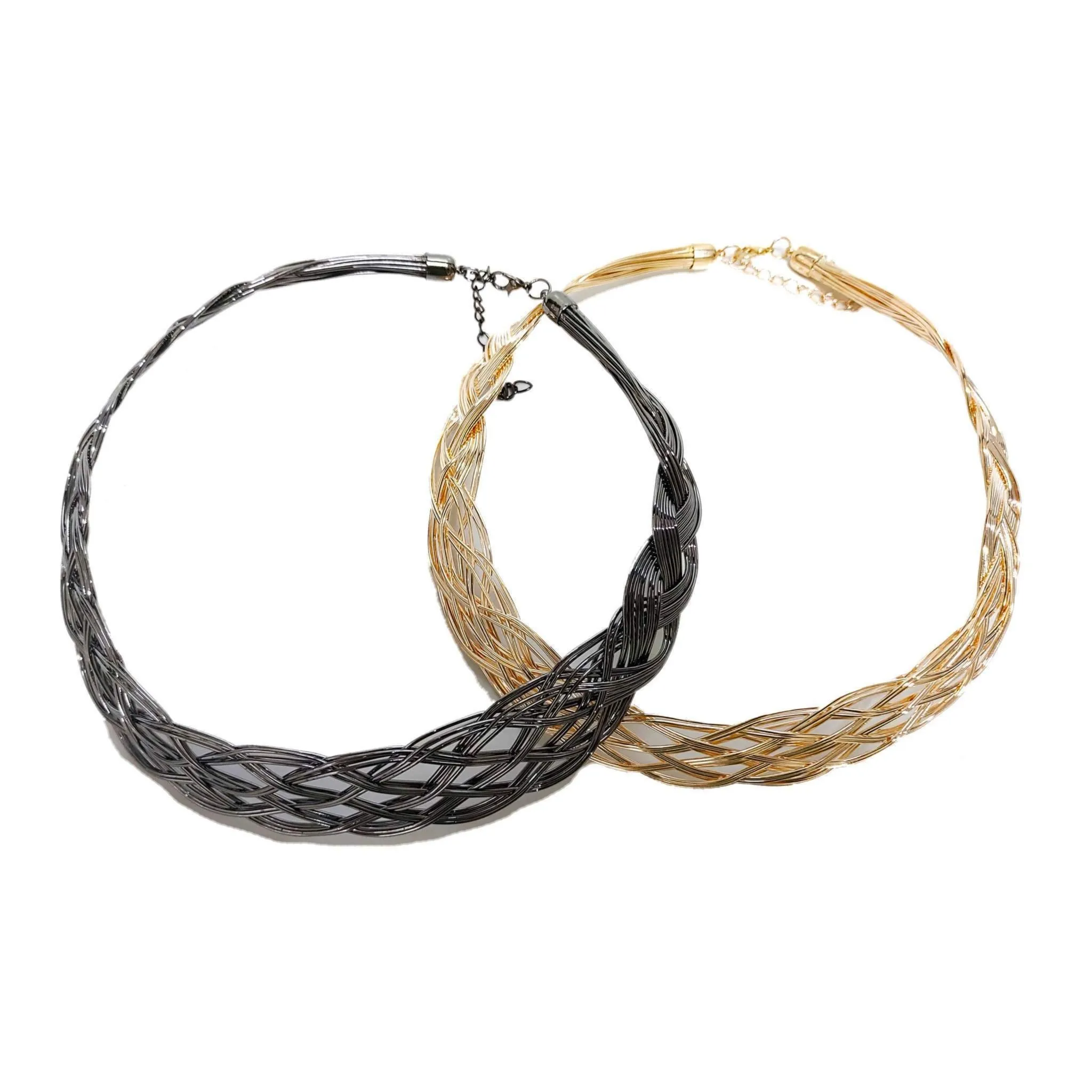 Modern style Wire Loop Designer Neckband Metal Imitation Fashion Oxidised Necklace