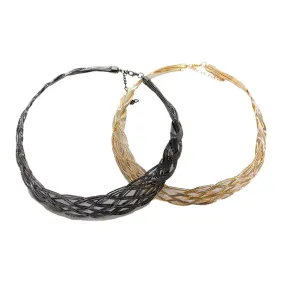 Modern style Wire Loop Designer Neckband Metal Imitation Fashion Oxidised Necklace