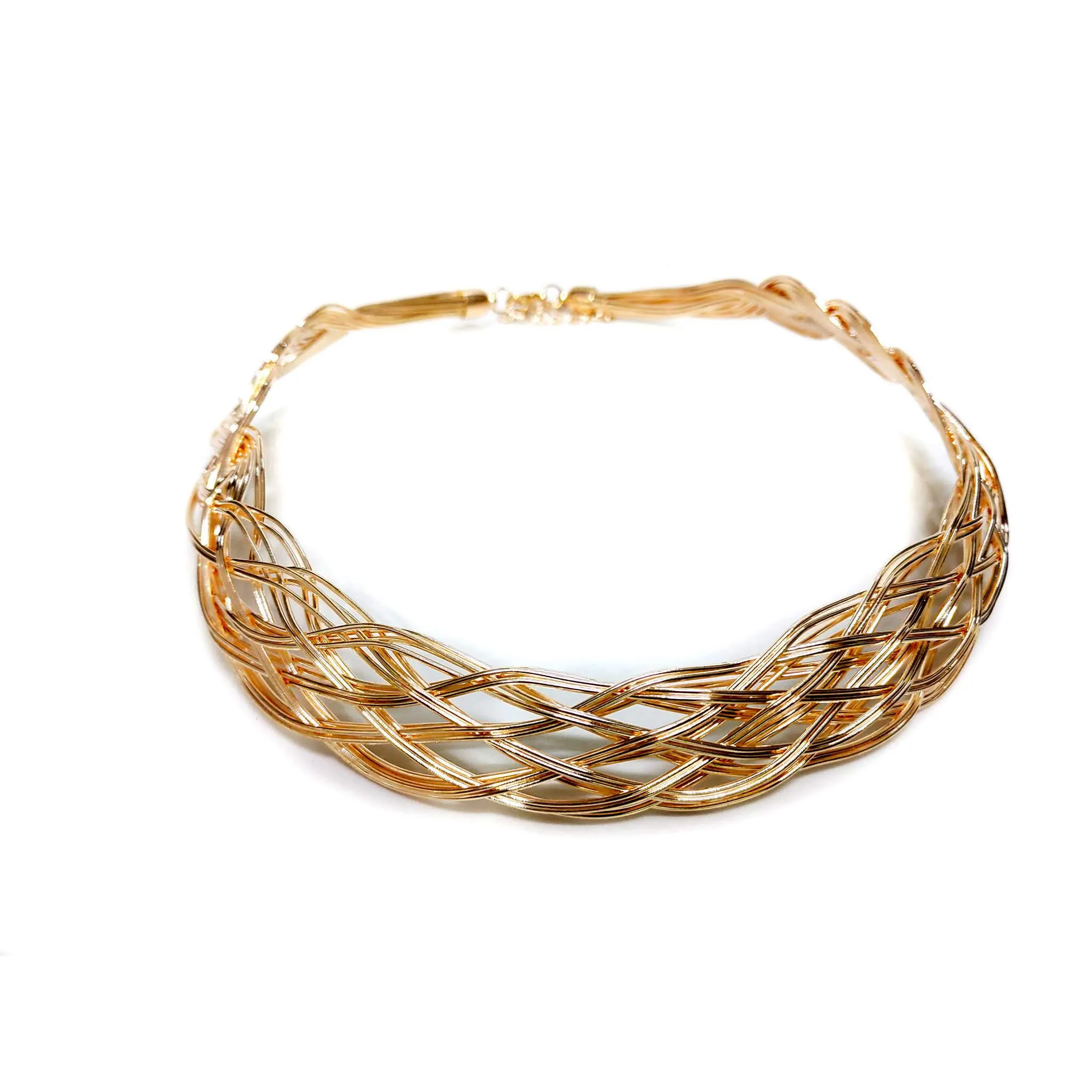 Modern style Wire Loop Designer Neckband Metal Imitation Fashion Oxidised Necklace