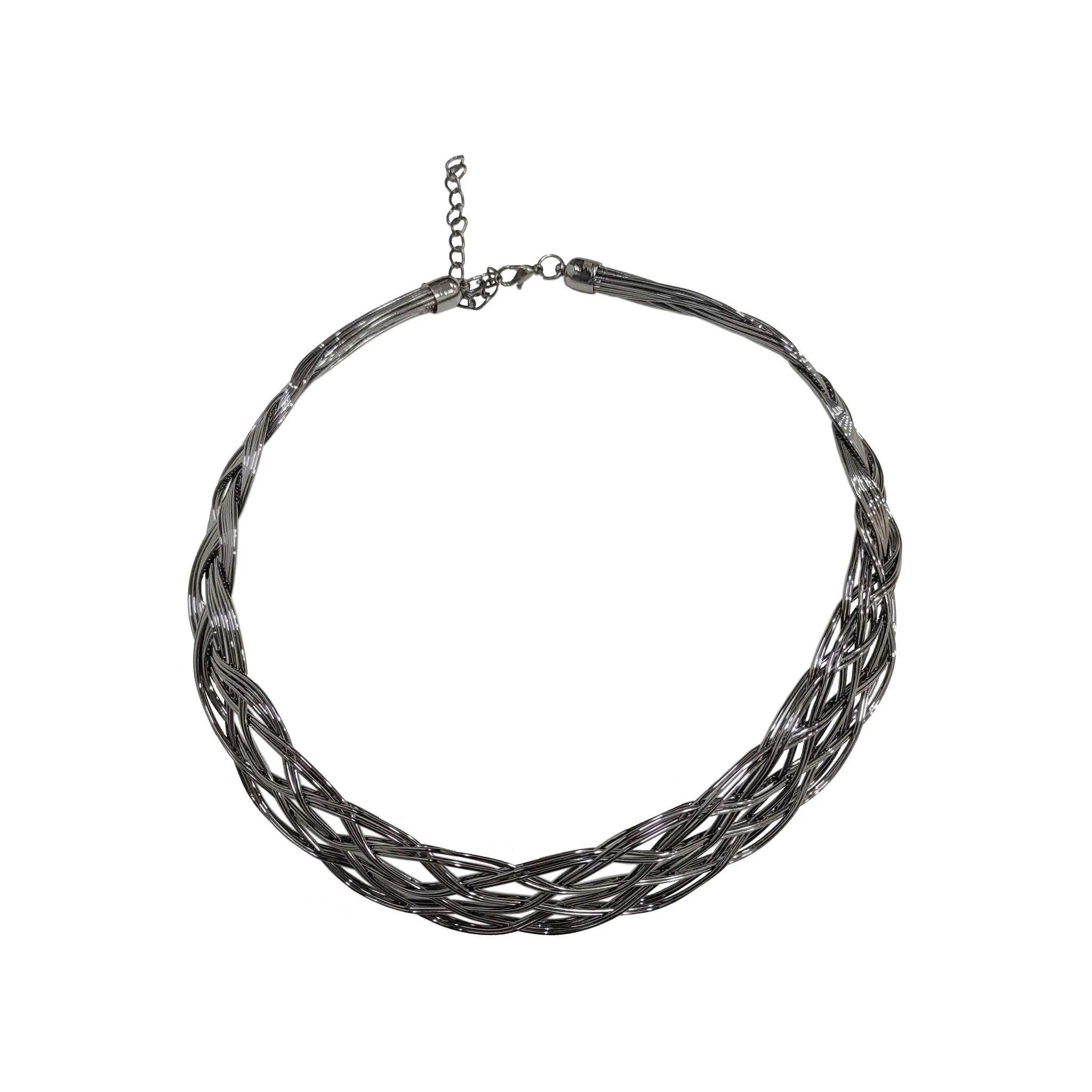Modern style Wire Loop Designer Neckband Metal Imitation Fashion Oxidised Necklace