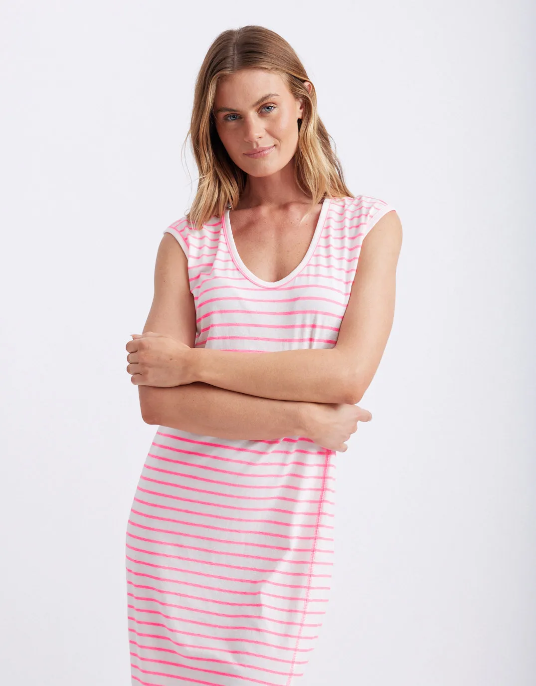 Neon Cali Dress - Neon Pink
