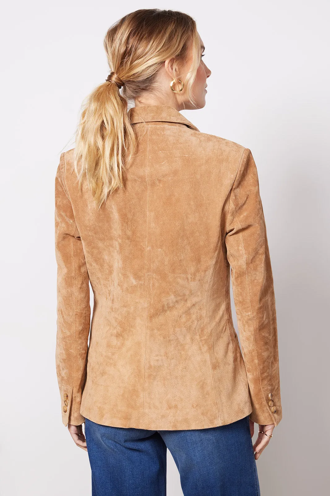 Pecan Suede Blazer