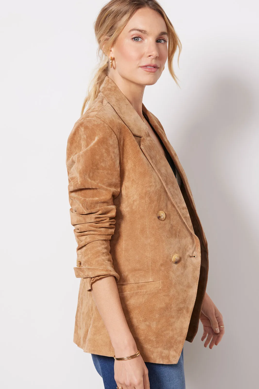 Pecan Suede Blazer