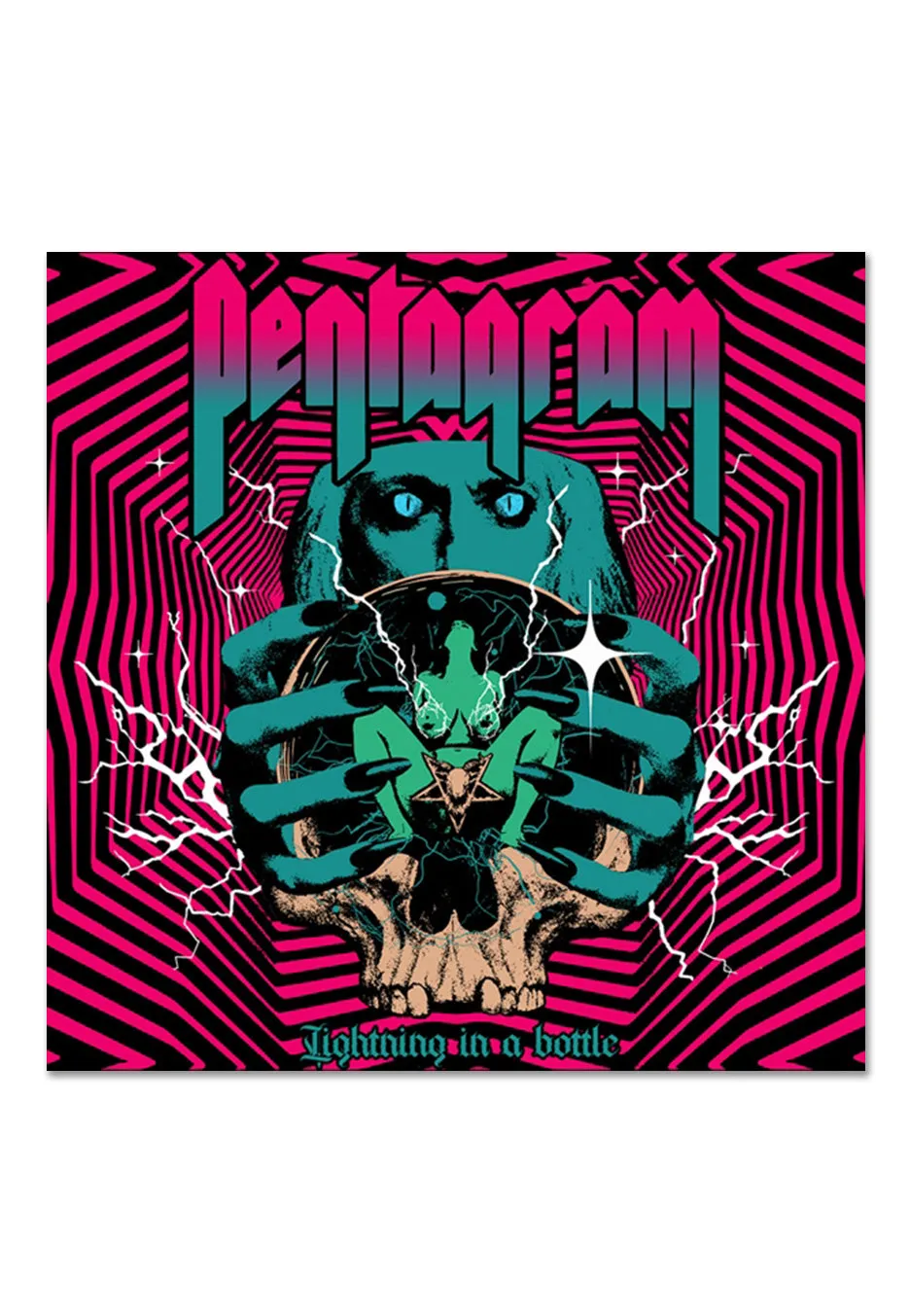 Pentagram - Lightning In A Bottle Ltd. Yellow/Neon Pink w/ Black Indie Exclusive - Splattered Vinyl