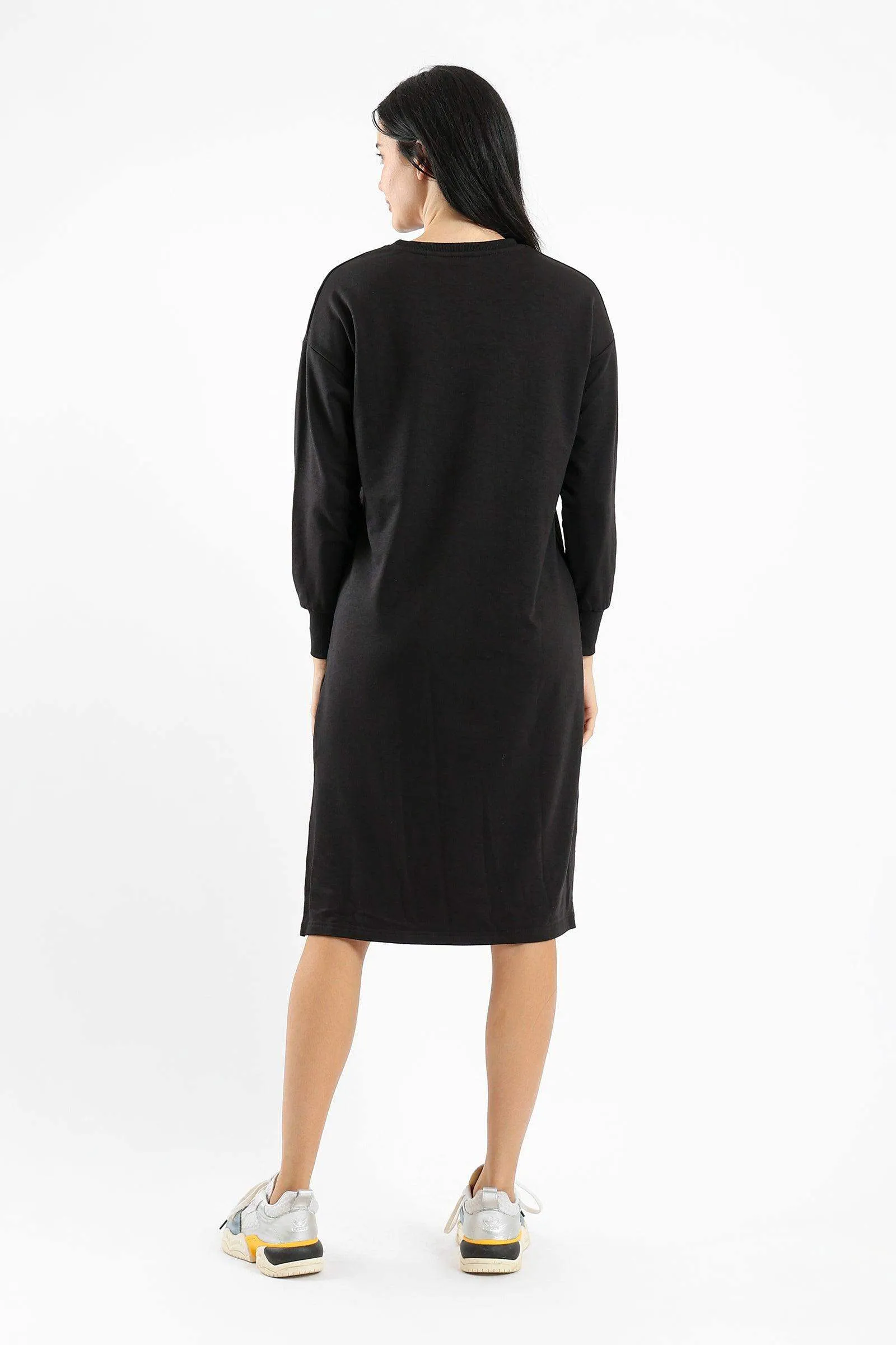 Printed Sweatshirt Dress