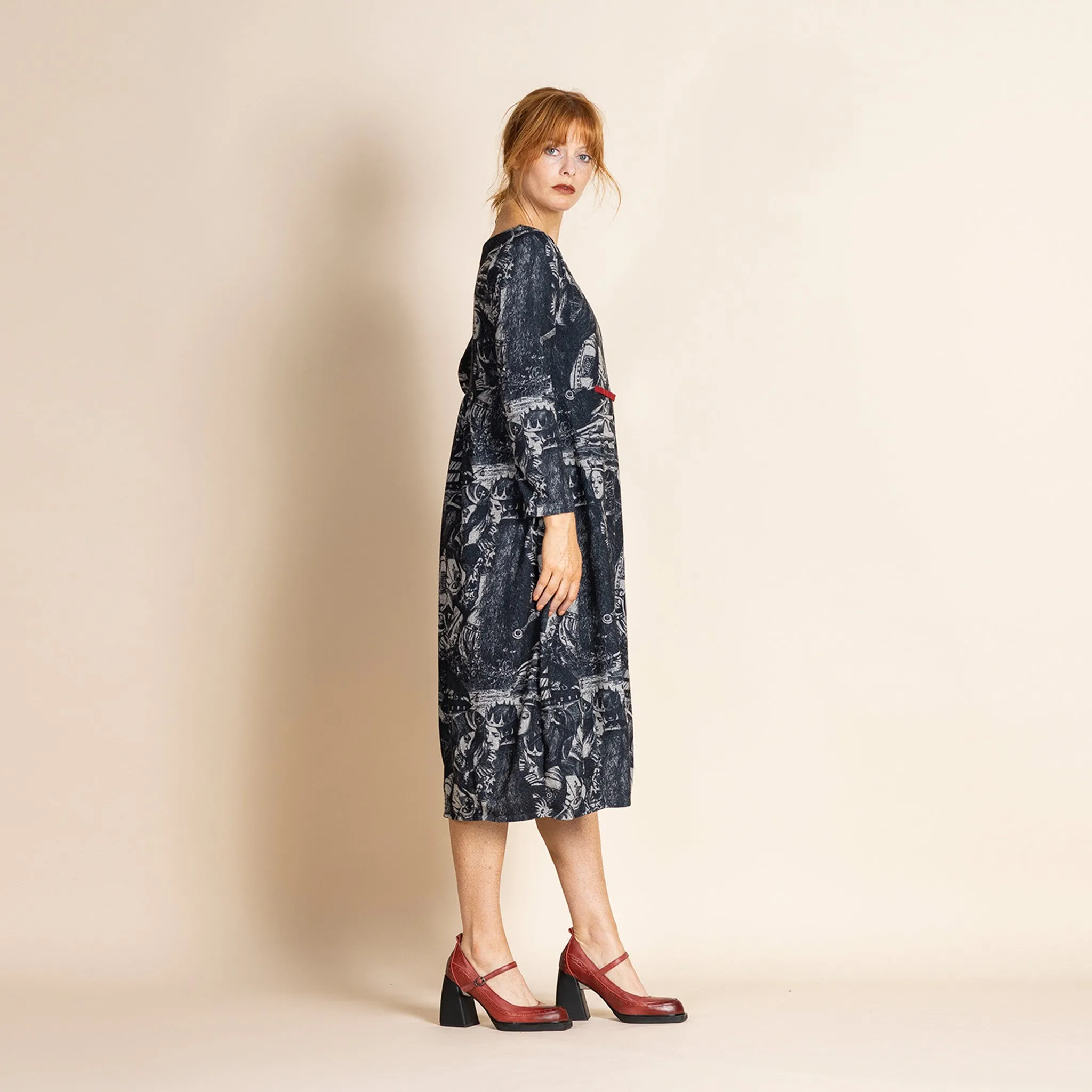 queens knit romance dress