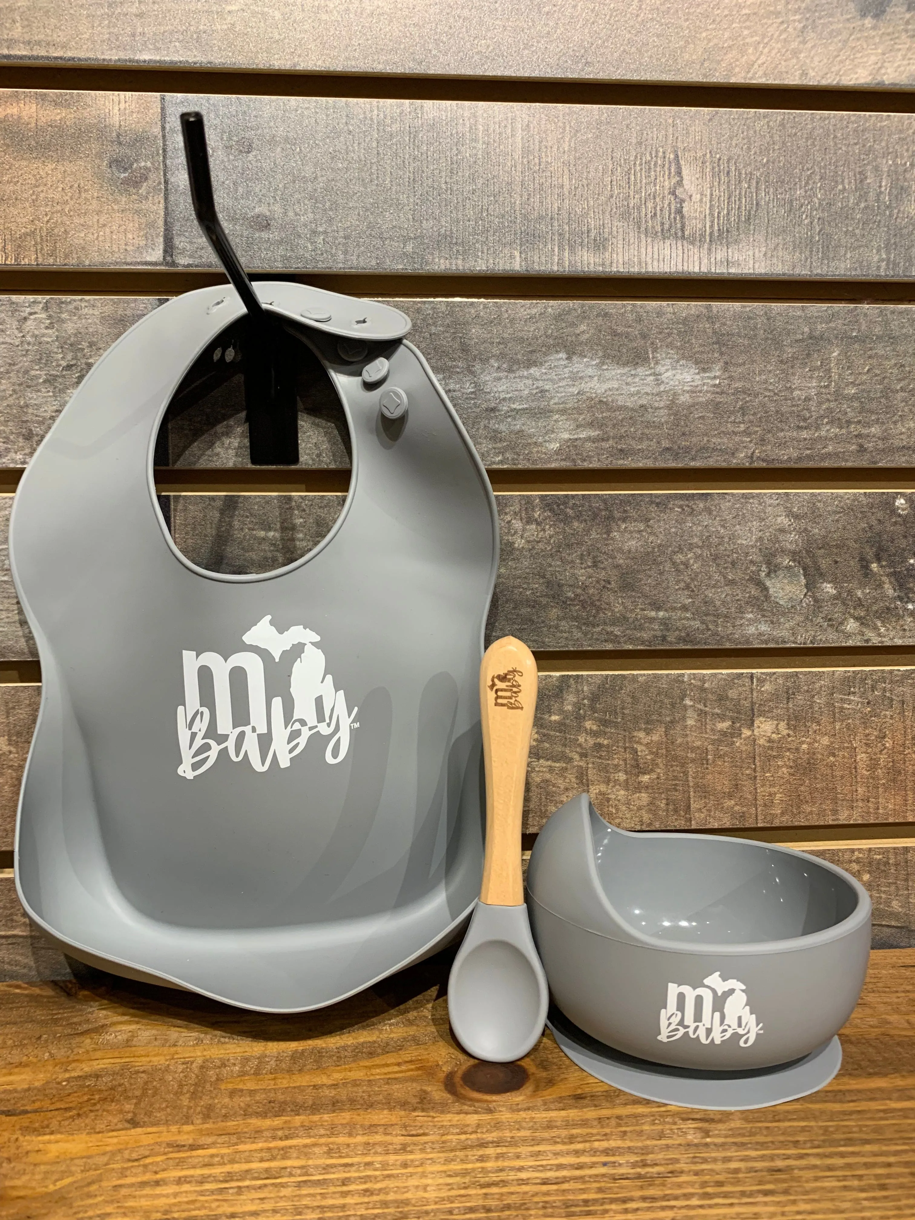 "mi Baby" 3-Piece Silicone Feeding Set