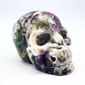 Rainbow Fluorite Skull 1