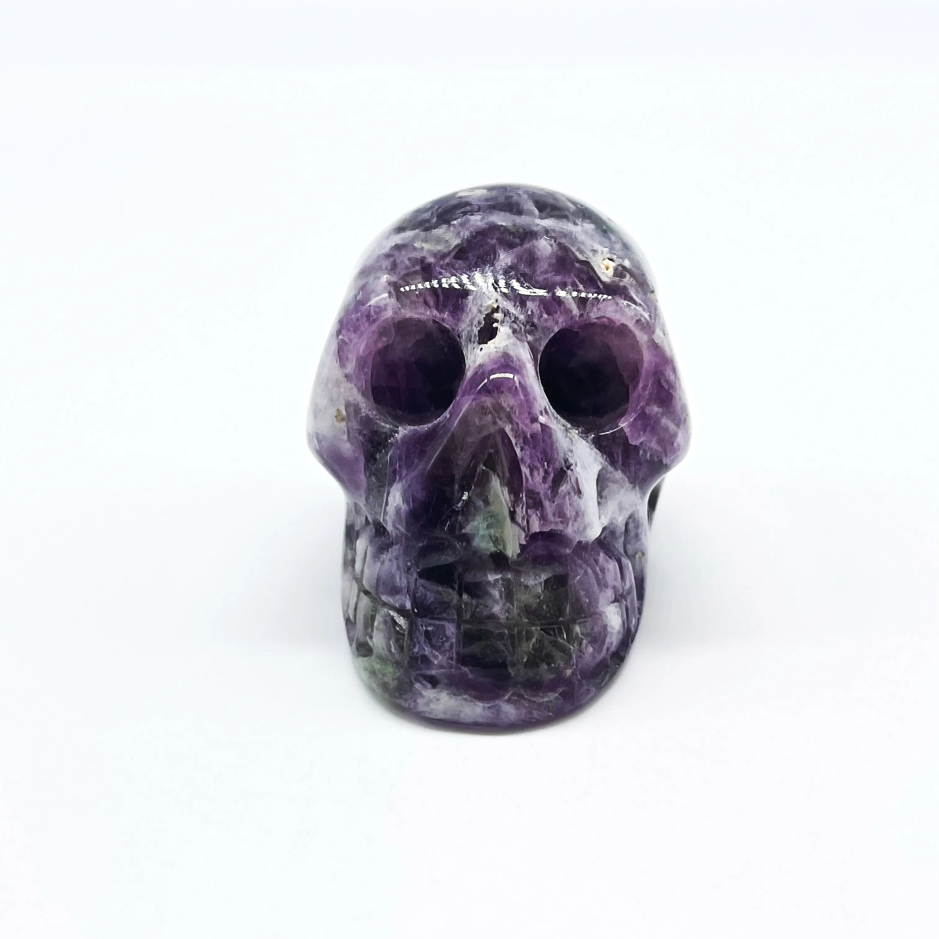 Rainbow Fluorite Skull 3