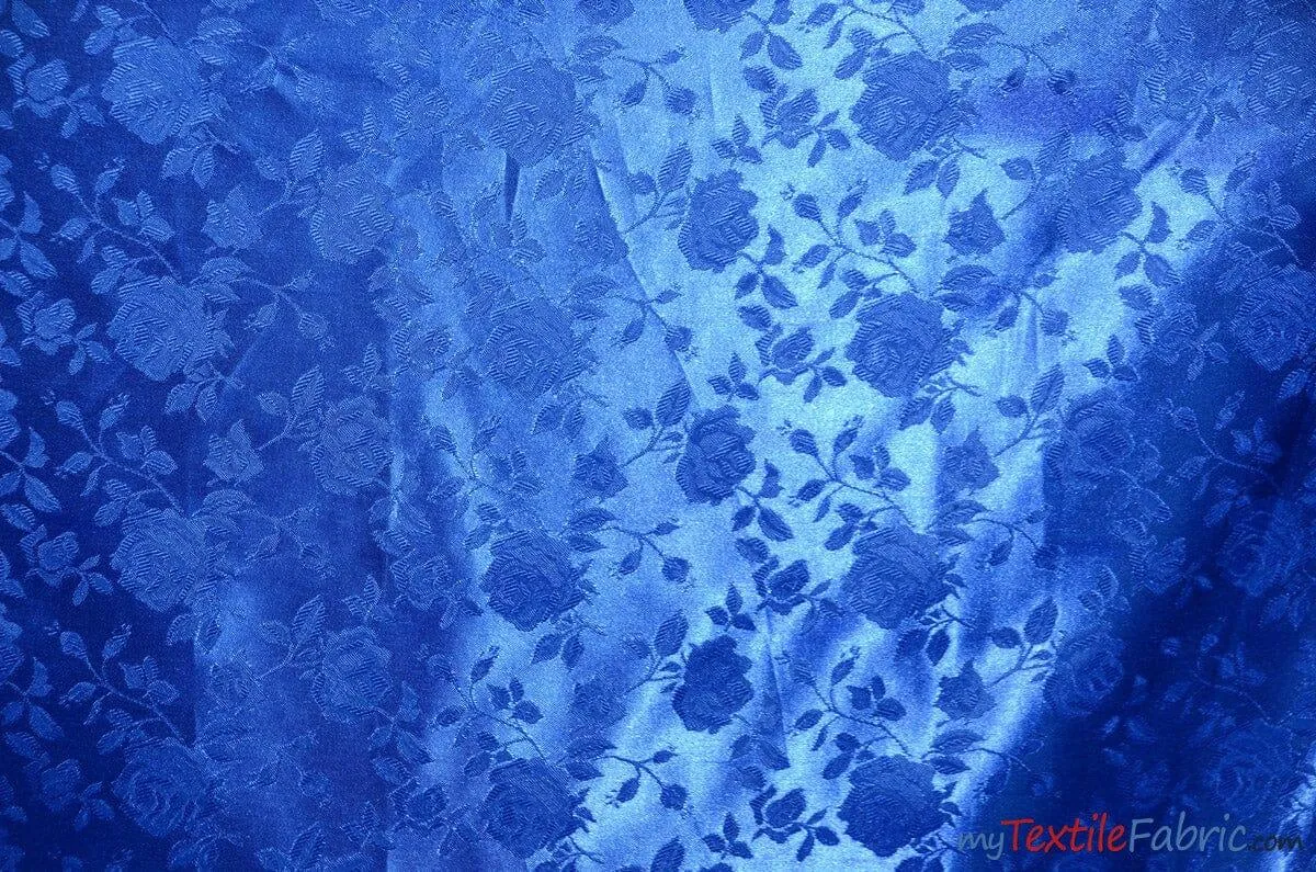 Satin Jacquard | Satin Flower Brocade | 60" Wide | Sold by the Continuous Yard |