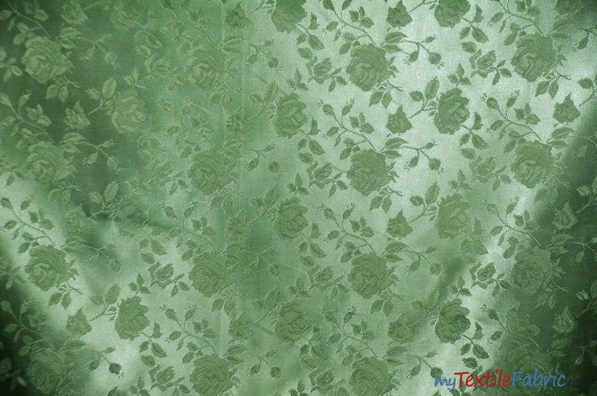 Satin Jacquard | Satin Flower Brocade | 60" Wide | Sold by the Continuous Yard |
