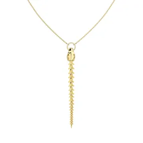 Serpent's Trace Drop Pendant - Yellow Gold Vermeil