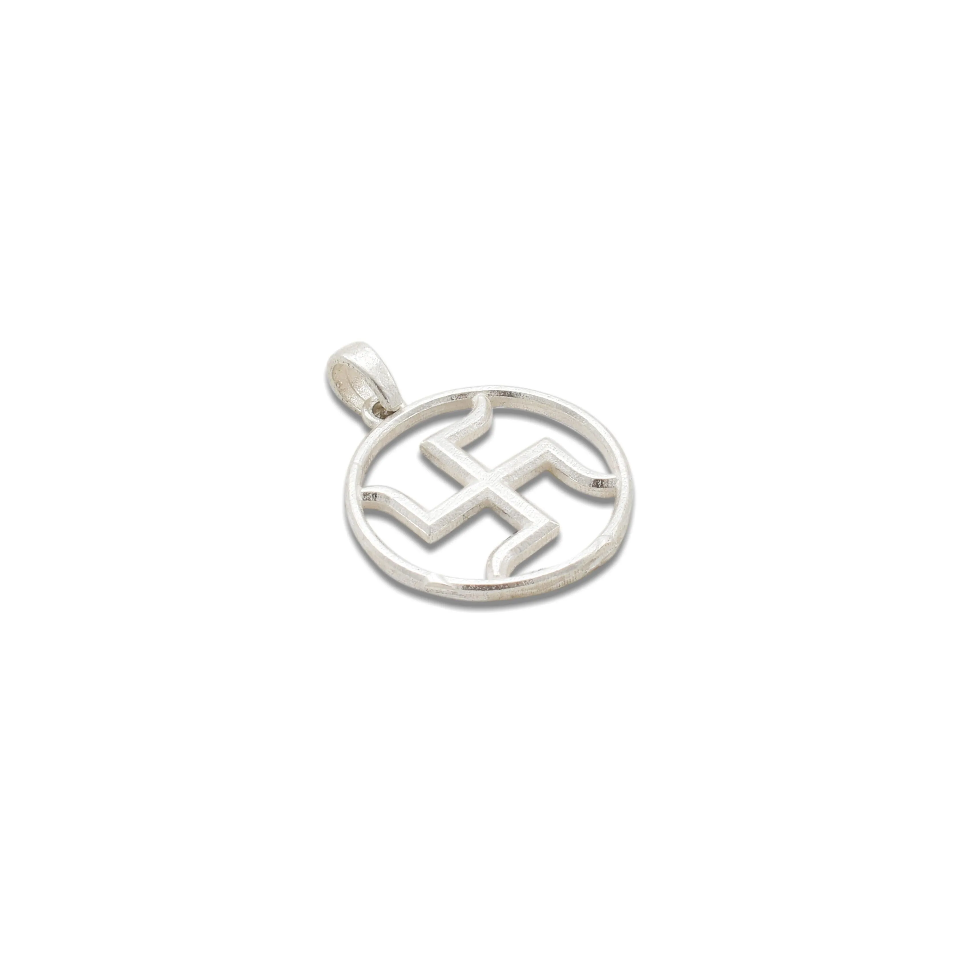 Silver 'Swastik' Design Pendent