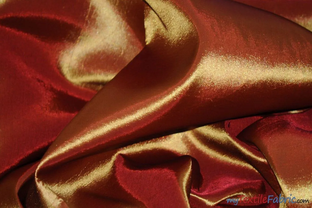 Taffeta Fabric | Two Tone Taffeta Fabric | Non Stretch Taffeta | 60" Wide | Multiple Solid Colors | Wholesale Bolt |