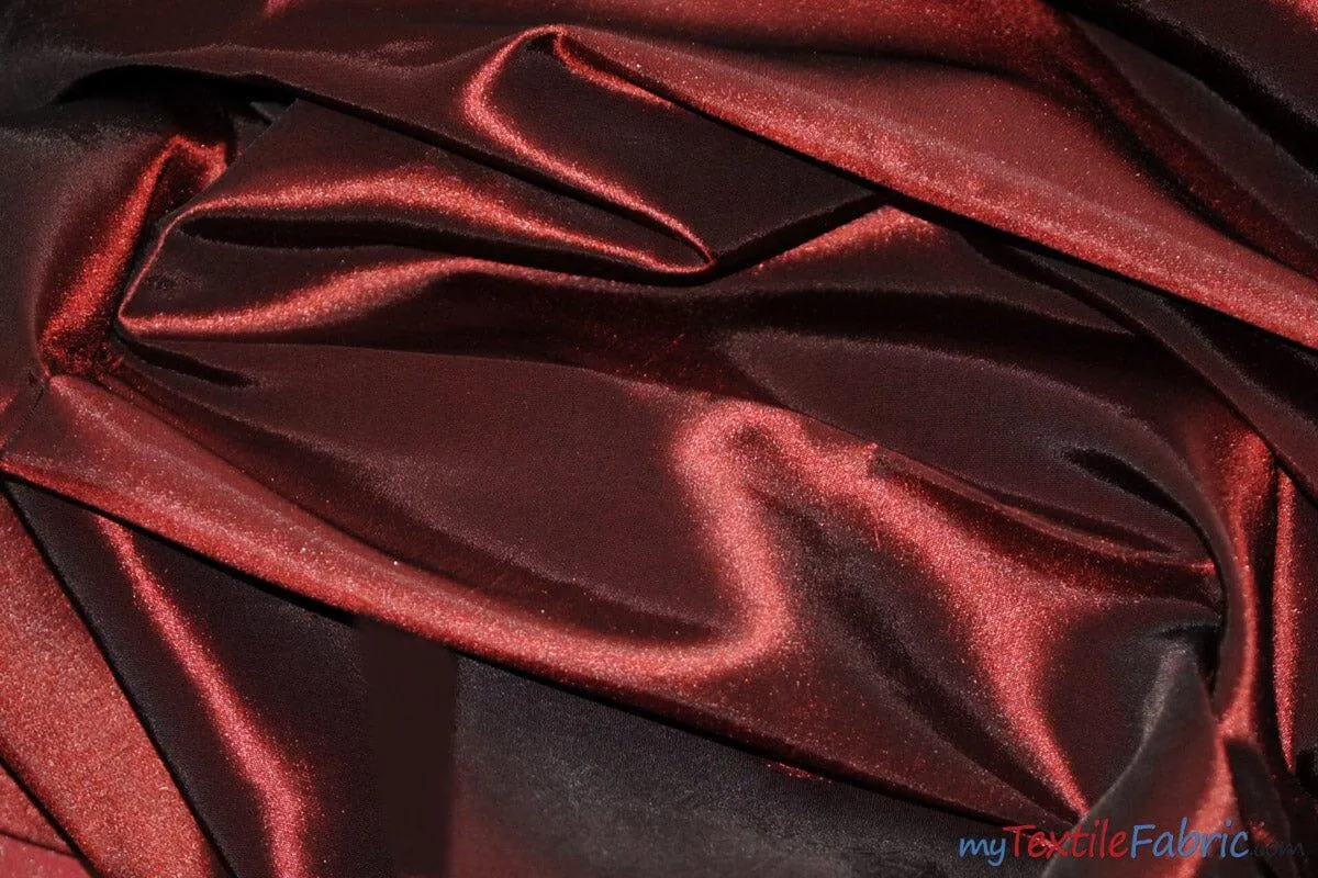Taffeta Fabric | Two Tone Taffeta Fabric | Non Stretch Taffeta | 60" Wide | Multiple Solid Colors | Wholesale Bolt |
