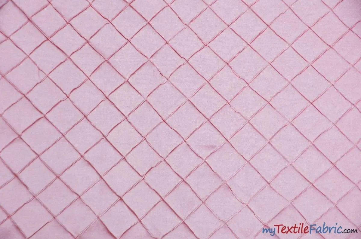 Taffeta Pintuck Fabric | 2"x2" Diamond | Diamond Taffeta Fabric | 54" Wide | Multiple Colors |