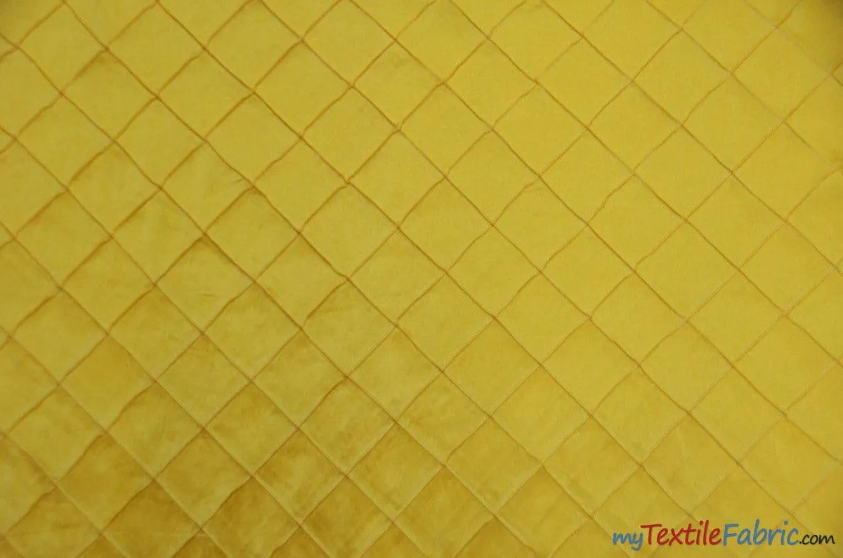 Taffeta Pintuck Fabric | 2"x2" Diamond | Diamond Taffeta Fabric | 54" Wide | Multiple Colors |
