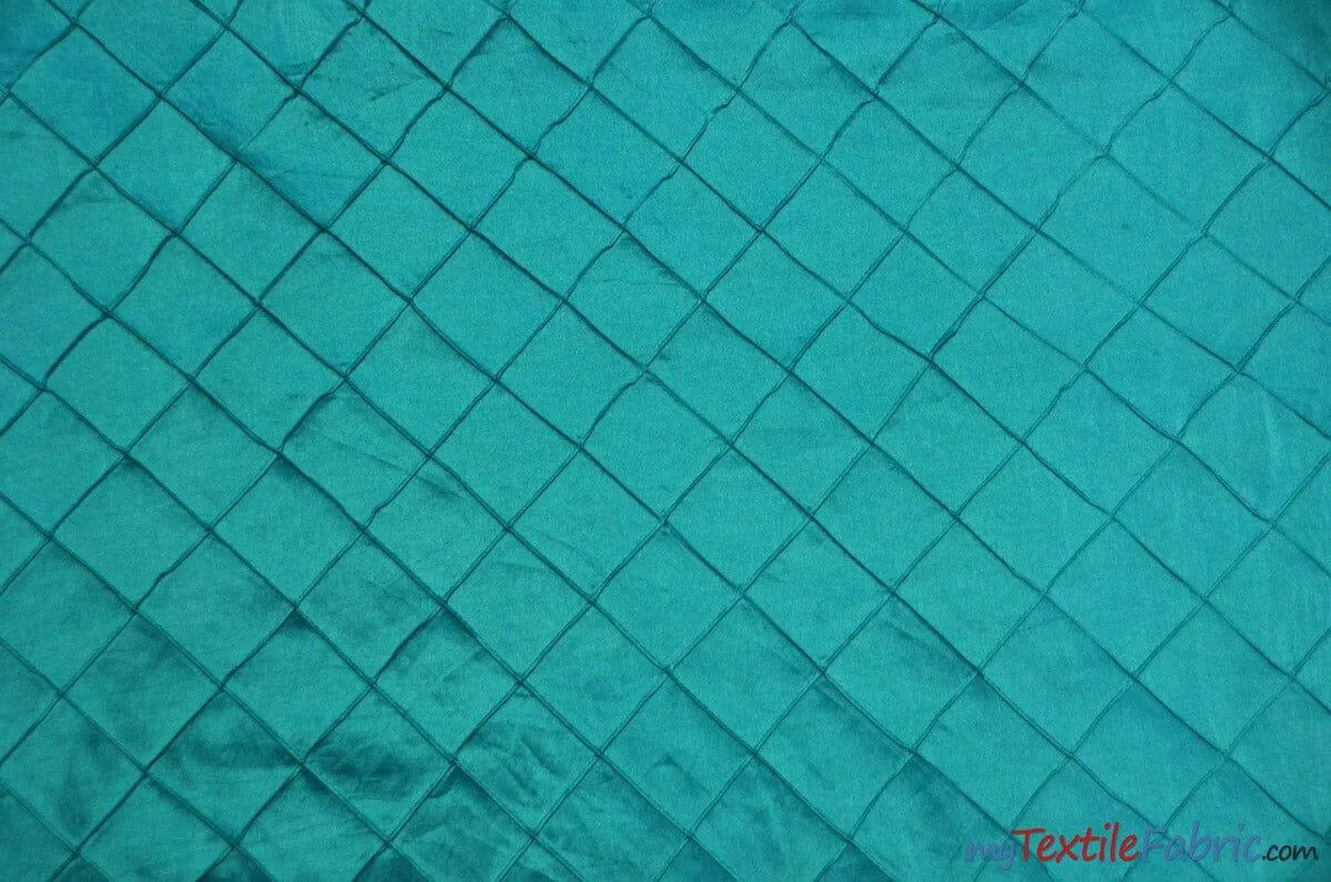 Taffeta Pintuck Fabric | 2"x2" Diamond | Diamond Taffeta Fabric | 54" Wide | Multiple Colors |