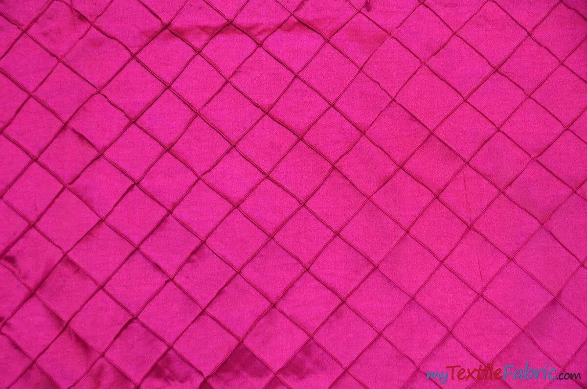 Taffeta Pintuck Fabric | 2"x2" Diamond | Diamond Taffeta Fabric | 54" Wide | Multiple Colors |