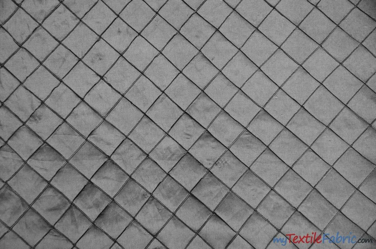 Taffeta Pintuck Fabric | 2"x2" Diamond | Diamond Taffeta Fabric | 54" Wide | Multiple Colors |