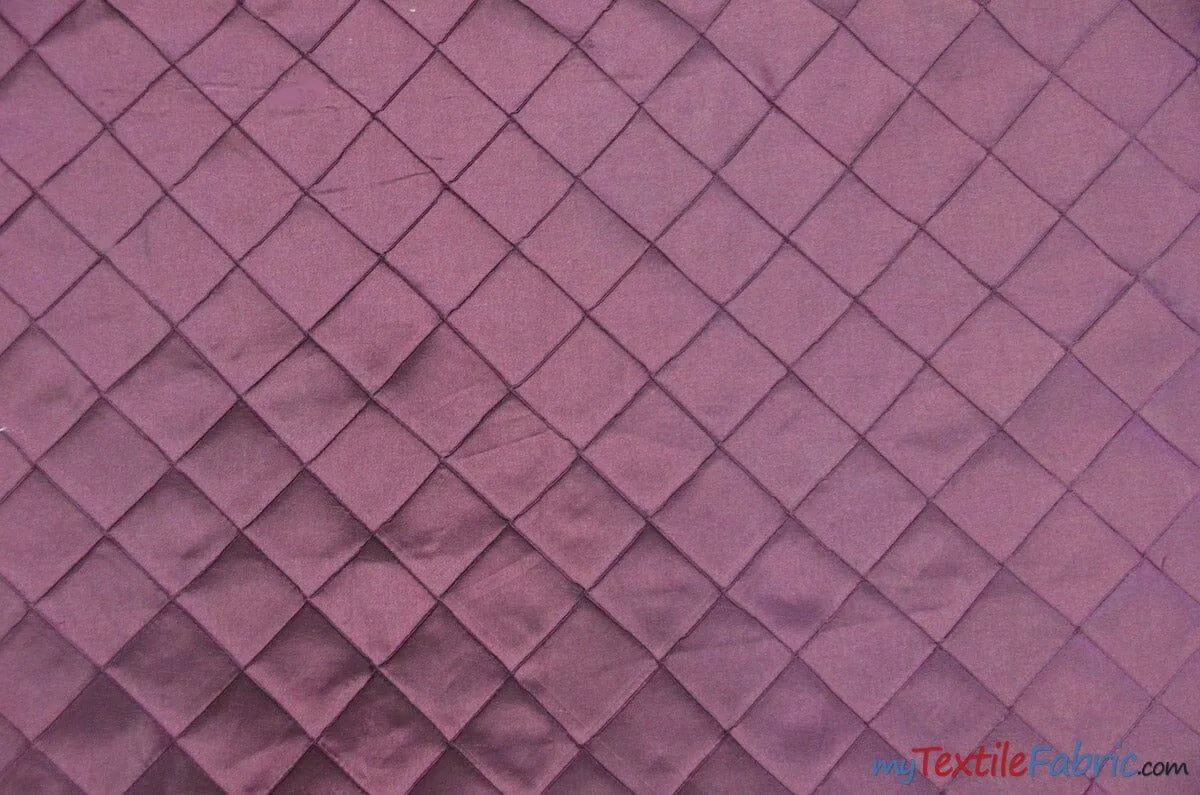 Taffeta Pintuck Fabric | 2"x2" Diamond | Diamond Taffeta Fabric | 54" Wide | Multiple Colors |