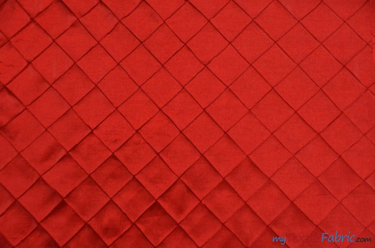 Taffeta Pintuck Fabric | 2"x2" Diamond | Diamond Taffeta Fabric | 54" Wide | Multiple Colors |