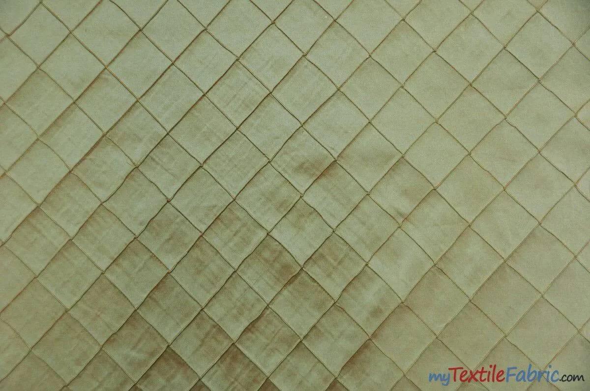 Taffeta Pintuck Fabric | 2"x2" Diamond | Diamond Taffeta Fabric | 54" Wide | Multiple Colors |